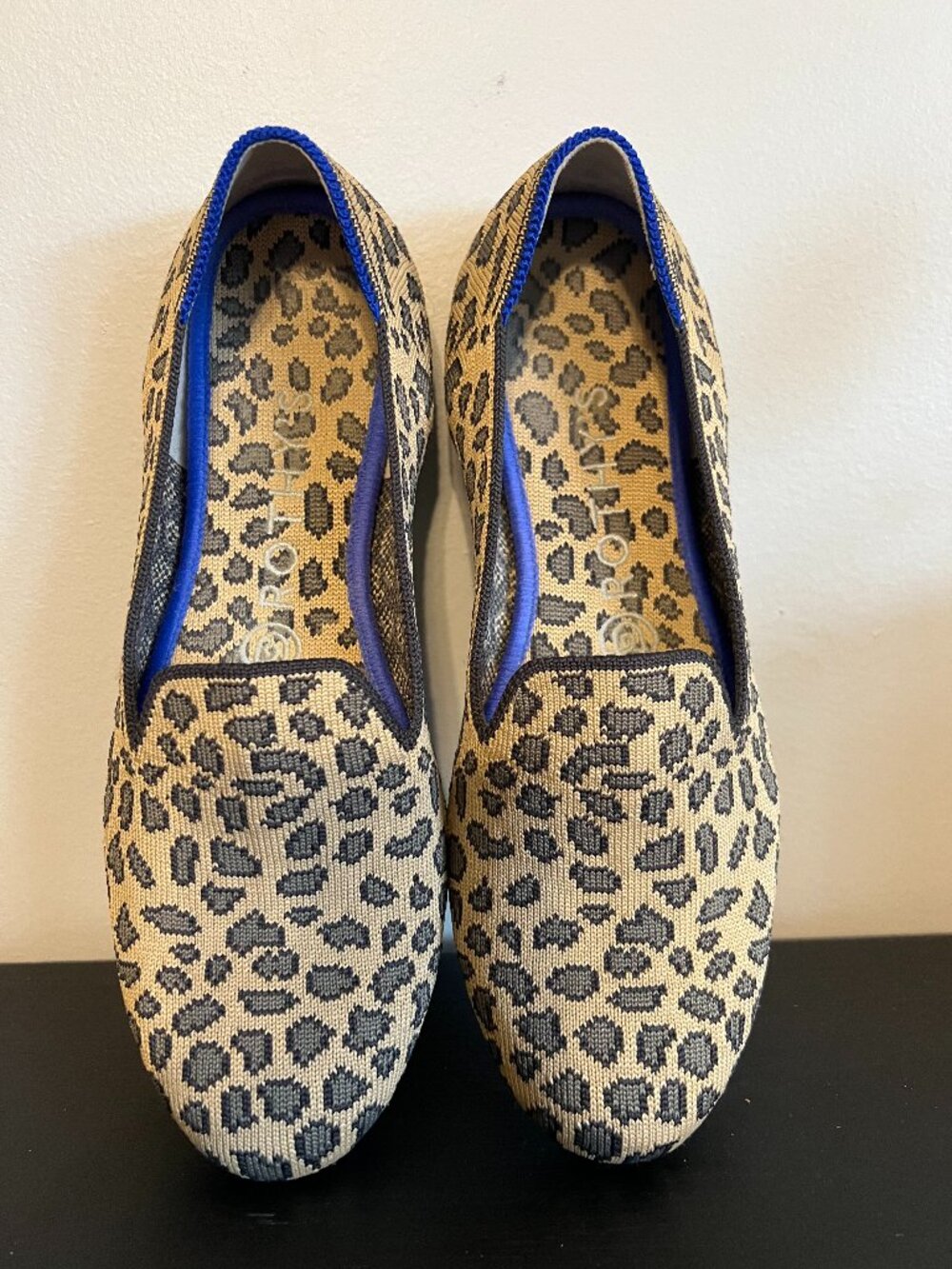 Rothy’s The Loafer Leopard Print Flats Size 7.5 Sustainable Washable Slip On Sho